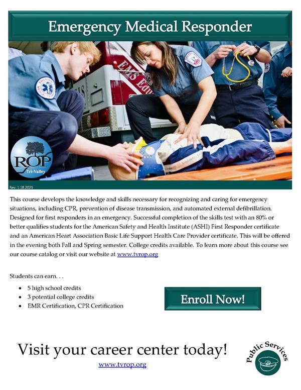  Click link for course information flyer